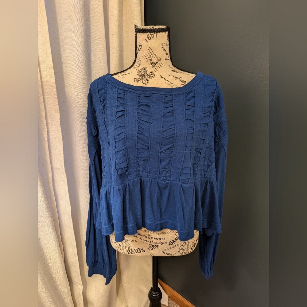 Anthropologie Pilcro Blue Top